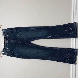 Pzi jean women 6 flare legs blues  artsy
